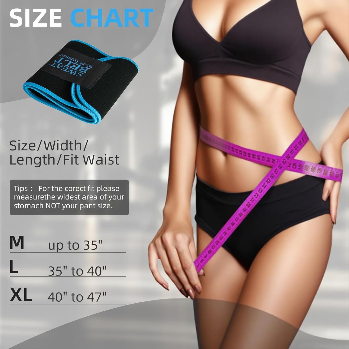 Waist Trainers for Women Belly Fat, Waist Sweat Band for Women