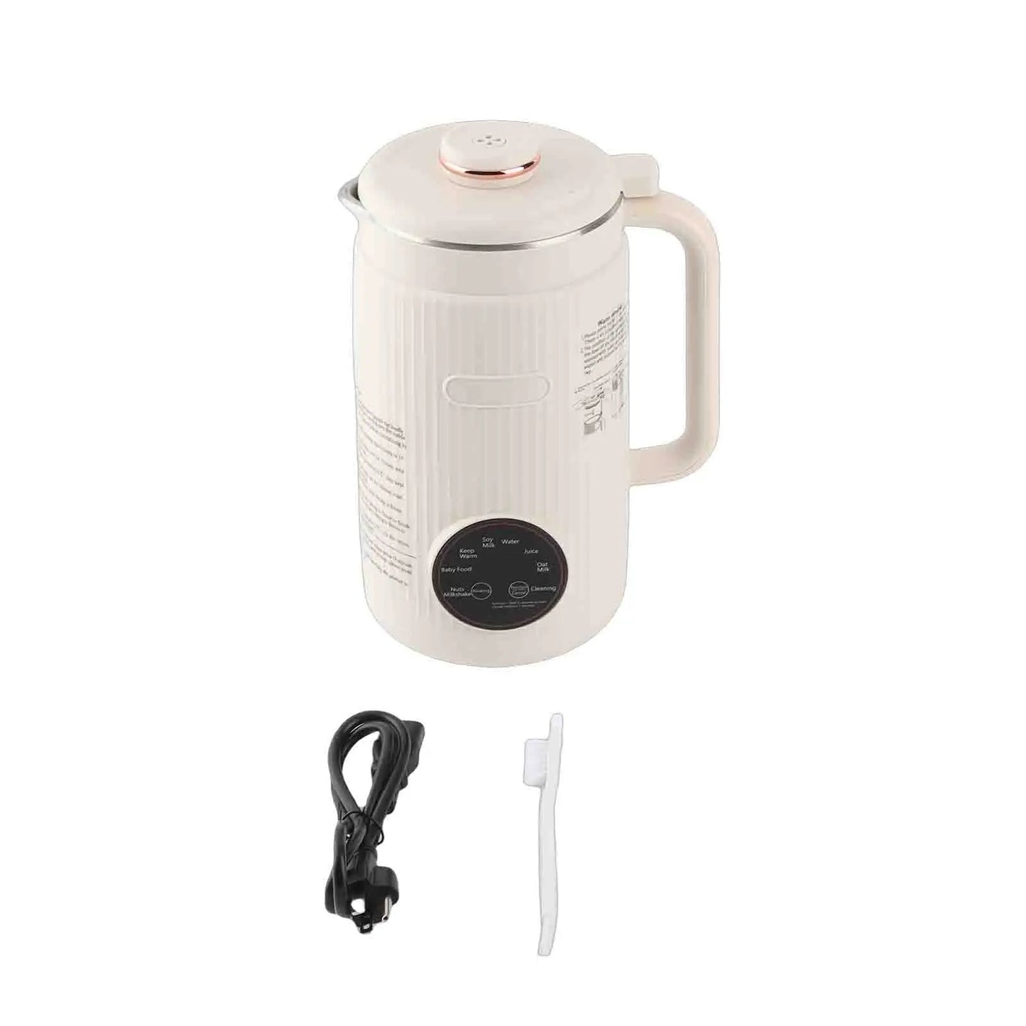 【New】Programmable Blender with Digital Display 12 Stainless Steel Blades Auto Cleaning 8H Keep Warm Function for Almond Milk