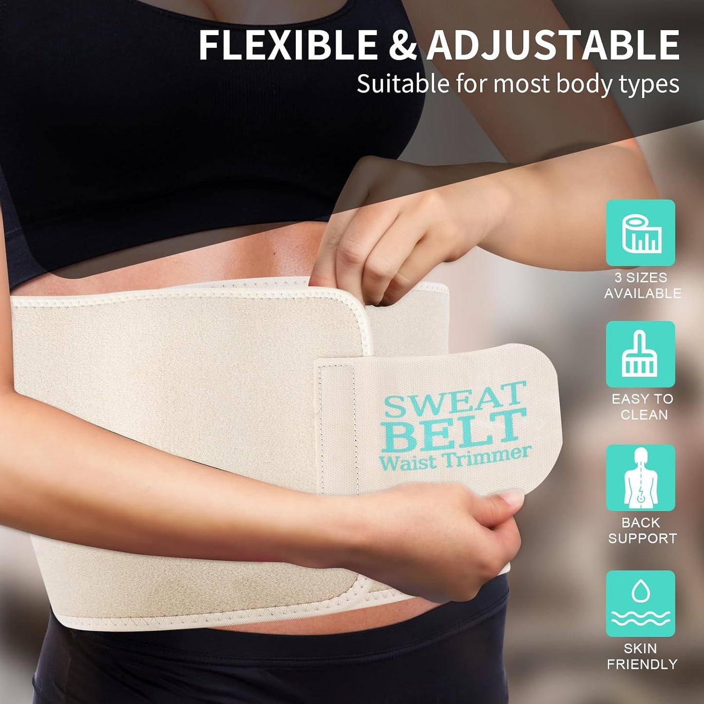 Waist Trainer for Women Sweat Band Trimmer Exercise Belt