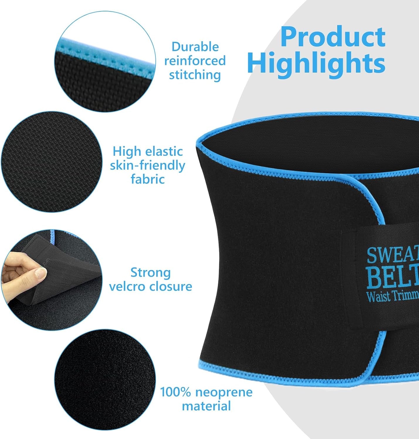 Waist Trainers for Women Belly Fat, Waist Sweat Band for Women