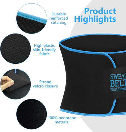 Waist Trainers for Women Belly Fat, Waist Sweat Band for Women