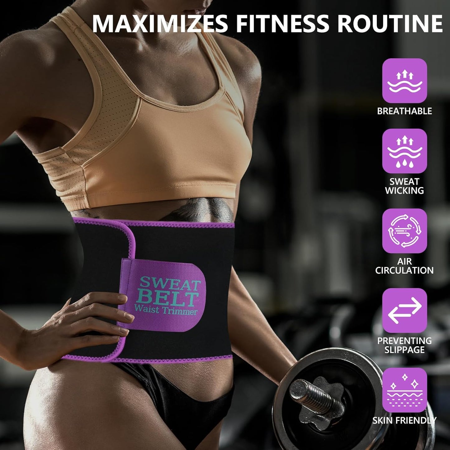 Waist Trainer for Women Sweat Band Trimmer Exercise Belt