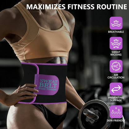 Waist Trainer for Women Sweat Band Trimmer Exercise Belt
