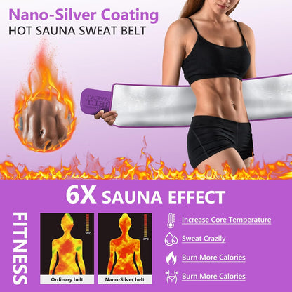 Waist Trainer for Women Sweat Band Trimmer Exercise Belt