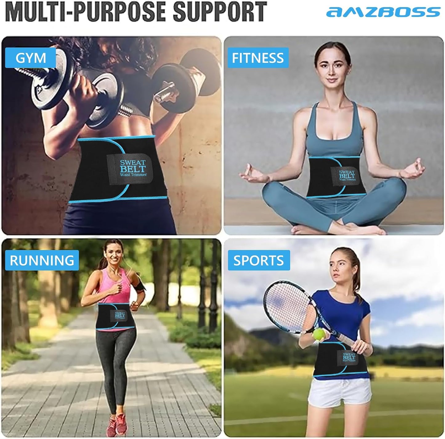 Waist Trainers for Women Belly Fat, Waist Sweat Band for Women