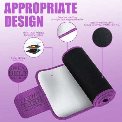 Waist Trainer for Women Sweat Band Trimmer Exercise Belt