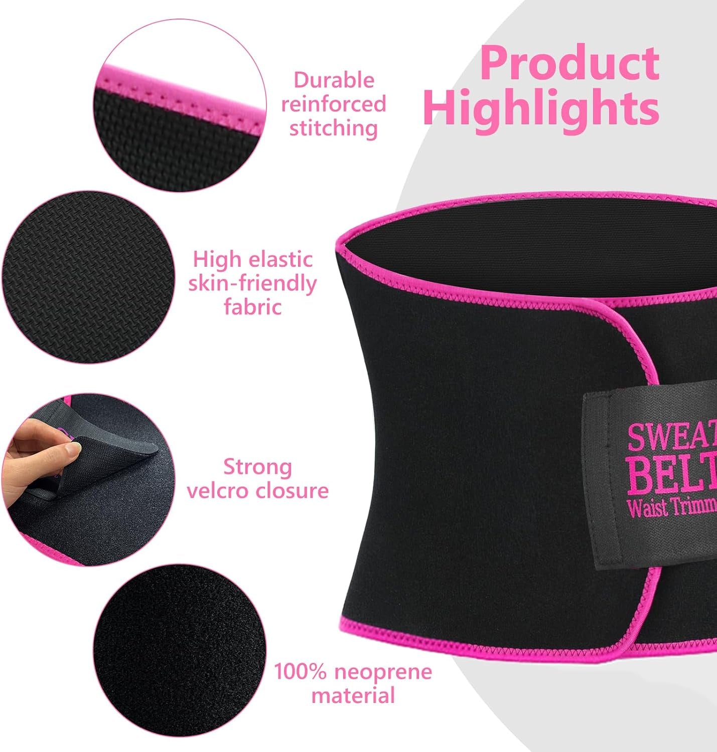 Waist Trainers for Women Belly Fat, Waist Sweat Band for Women