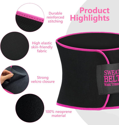 Waist Trainers for Women Belly Fat, Waist Sweat Band for Women